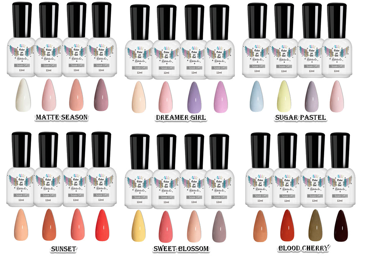 UV Nagellack Set Collection by Cabelos