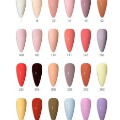 Color chart gel polish