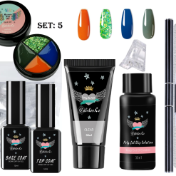 Solid gel nail kit