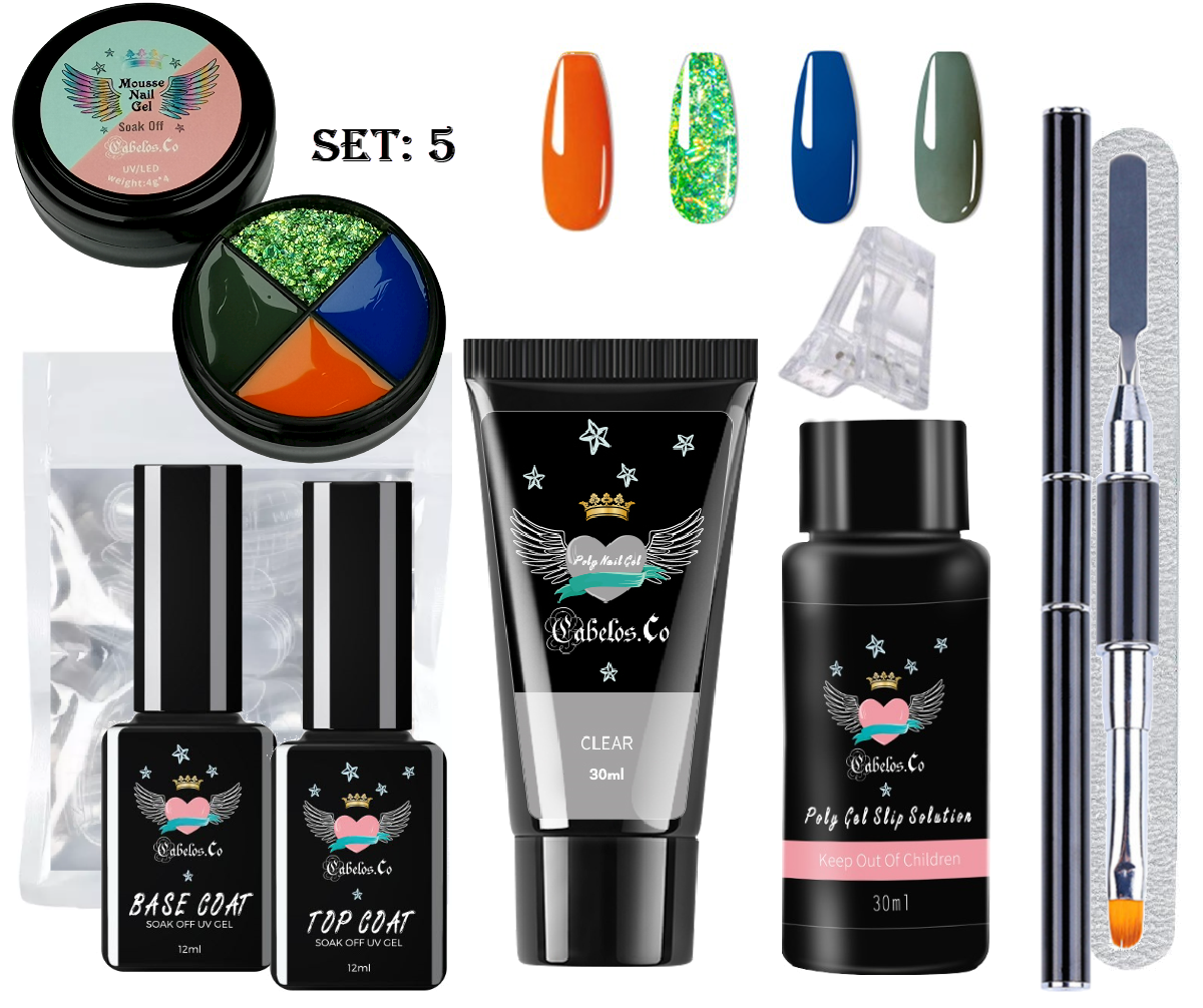 Solid gel nail kit