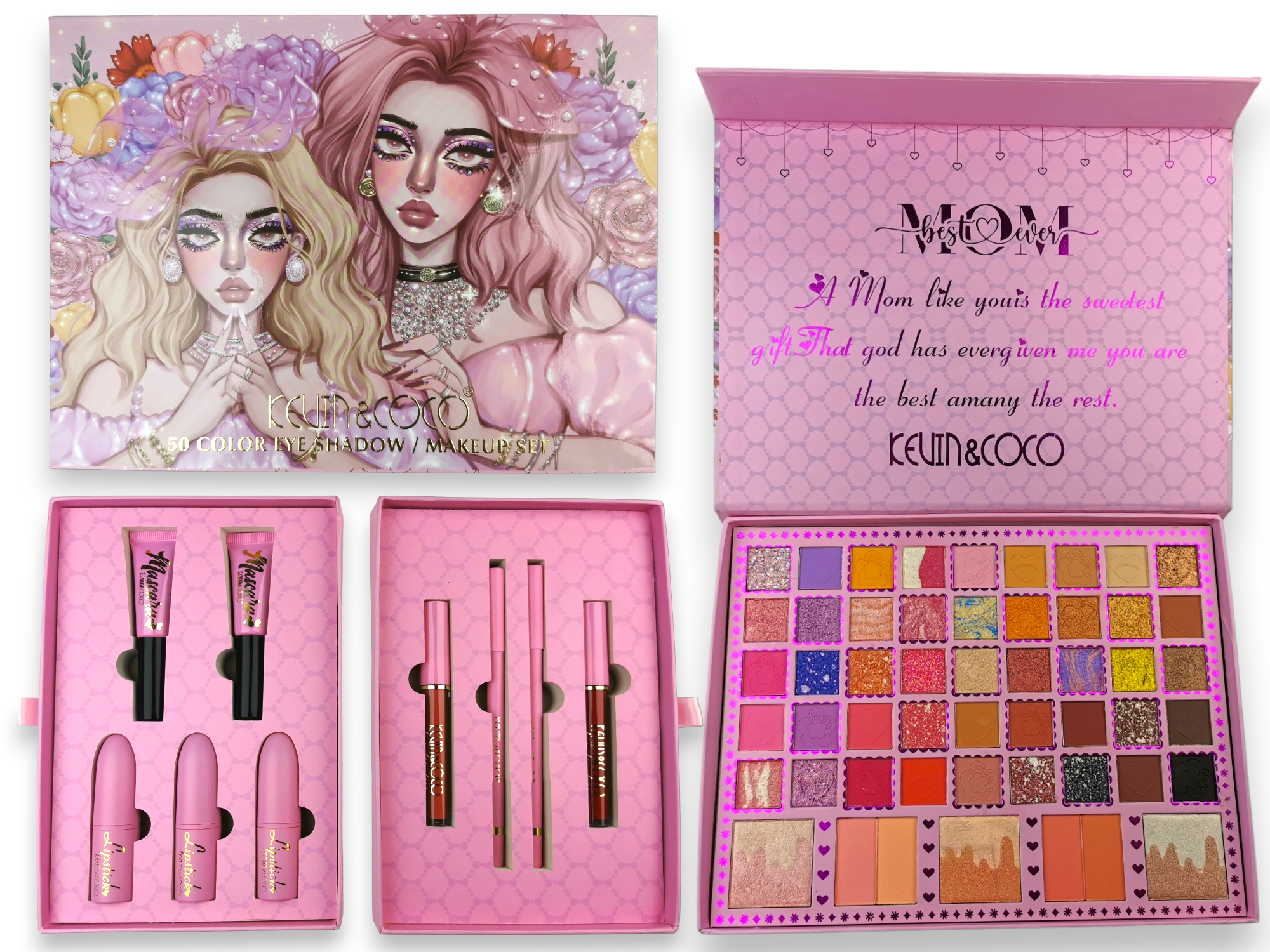 Makeup Set - 50 Colors Eyeshadow Palette Set - Image 2