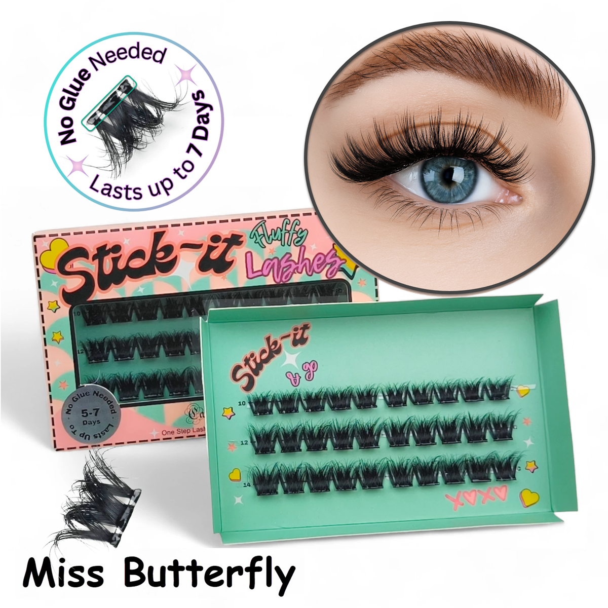 Press-on Lashes Lösögonsar set